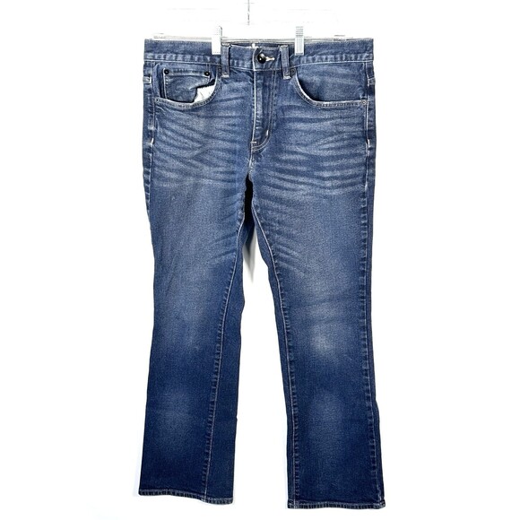 Urban Pipeline Jeans Mens 32x31 Blue Relaxed Bootcut Denim Pants Classic Casual - Picture 1 of 16